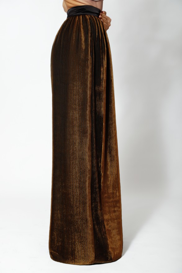 Wool and silk midi dress