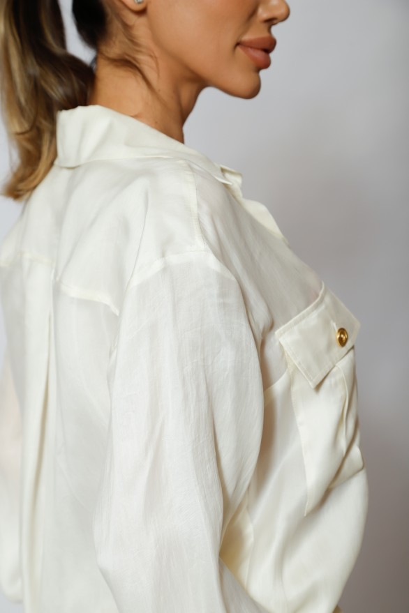 Beige viscose blouse